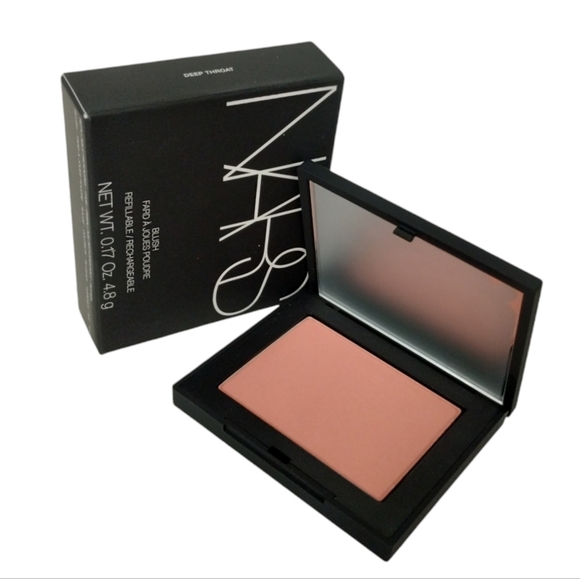 NARS Blush DEEP THROAT Rouge Refillable Case Full Size 16Hr New Soft Pink W/gold - Picture 1 of 4